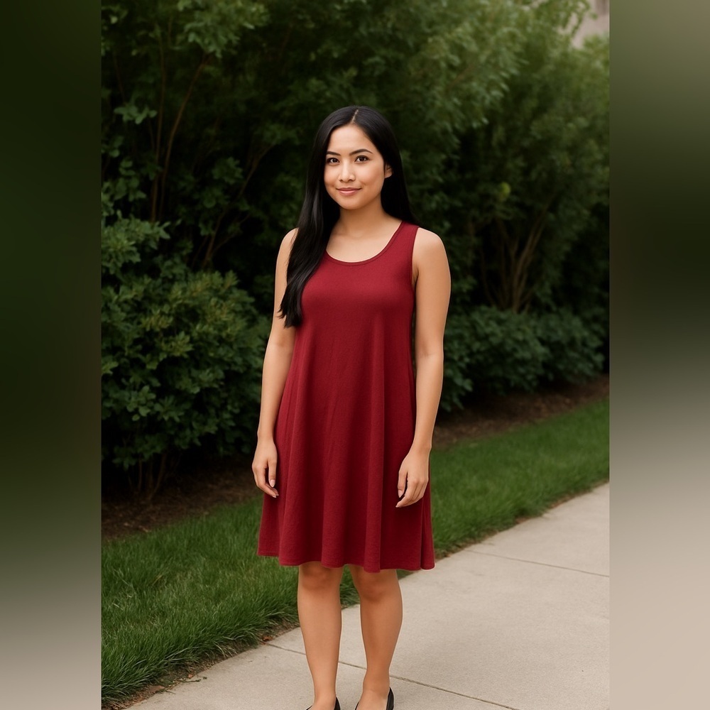 Cato Women's Mini Dress - Rich Burgundy